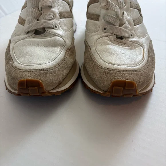 Veronica Beard Valentina Sneaker in Ecru Size 10 - Picture 7 of 9